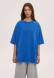 Beige oversize unisex T-shirt with a "wash" effect